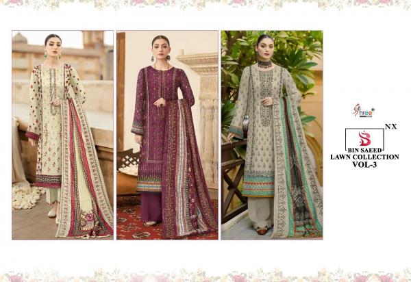 Shree Bin Saeed Lawn Collection Vol 3 Nx Pakistani Suit Collection